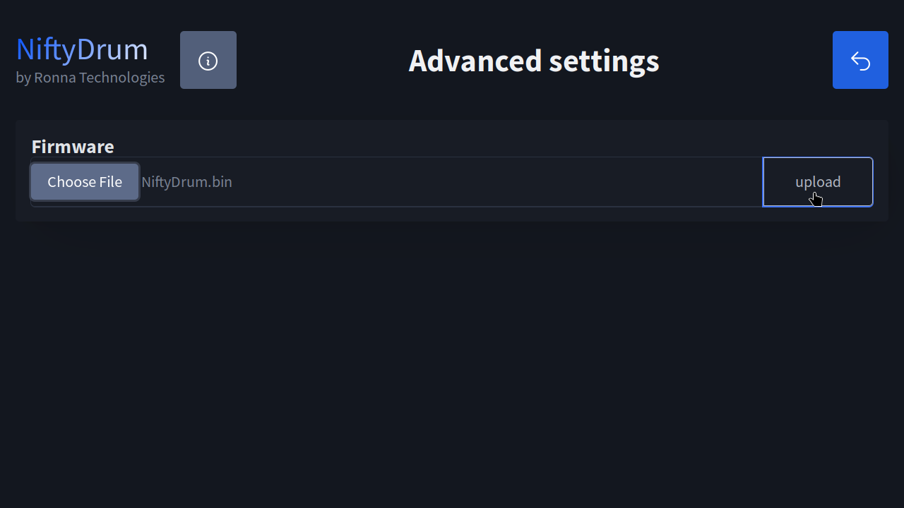 Firmware Update (Dark Mode)